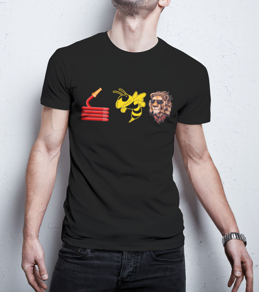 Hose Insect Animated Sunglasses Lion T-Shirt