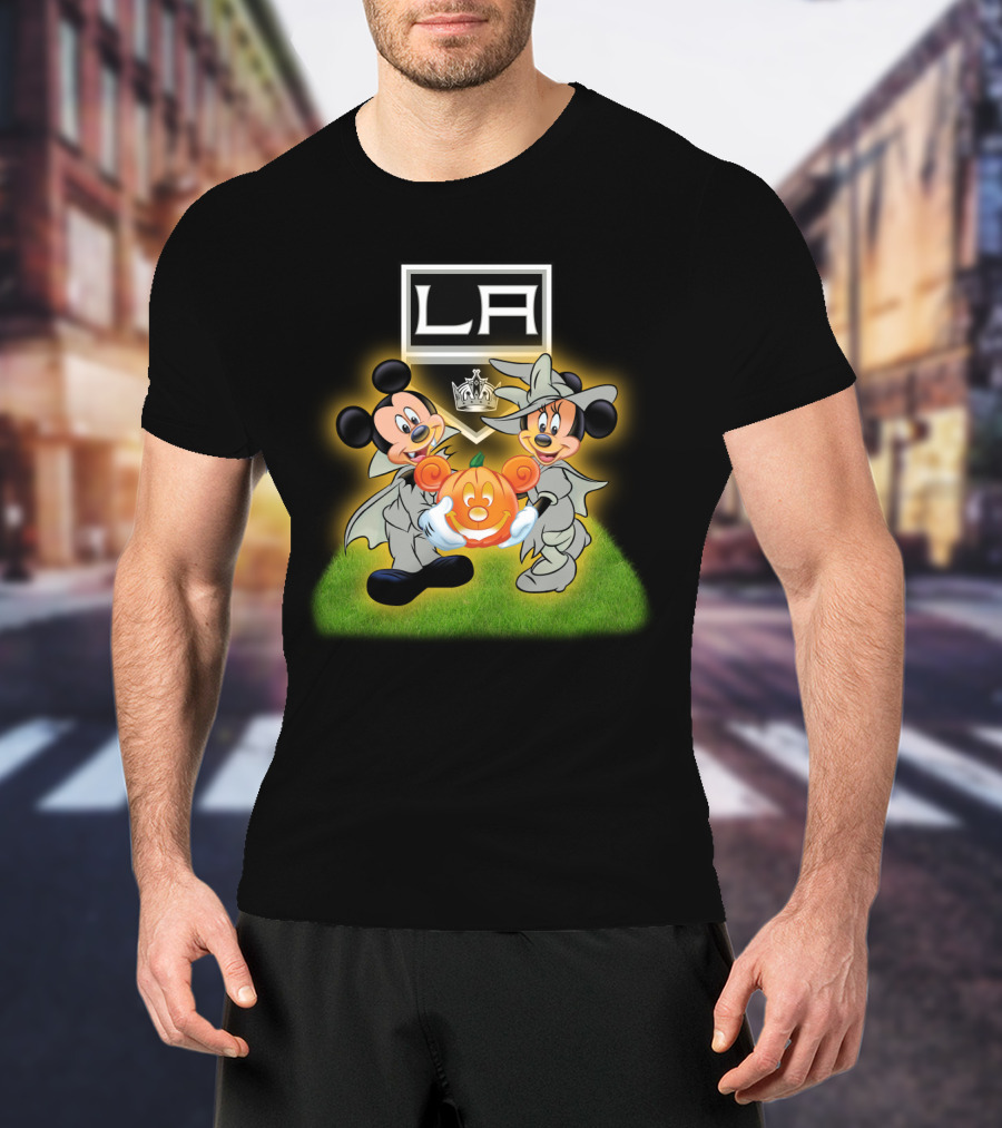 La Kings Halloween Mickey Mouse Pumpkin Celebration T-Shirt