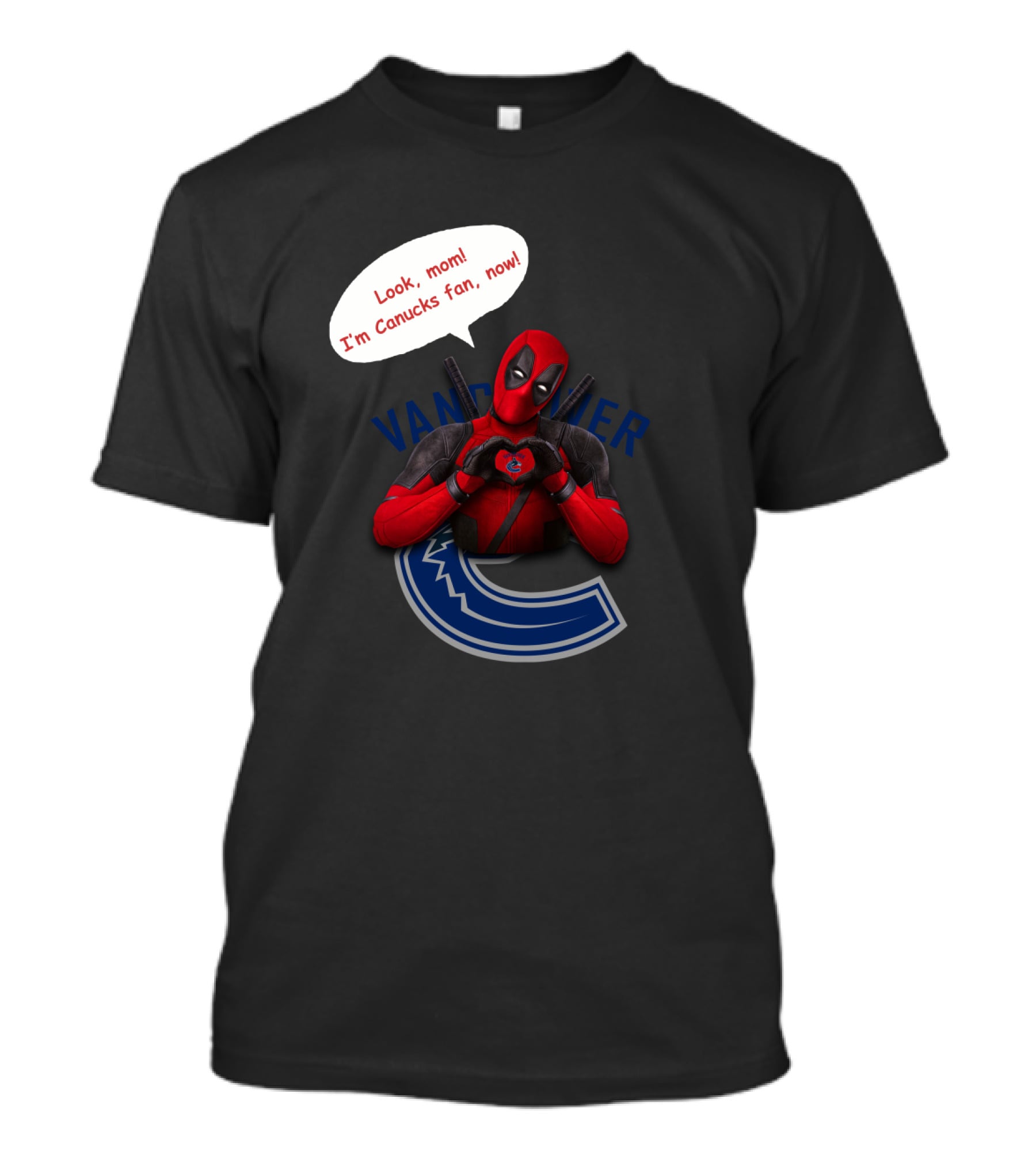 Vancouver Canucks Fan Comic Character T-Shirt