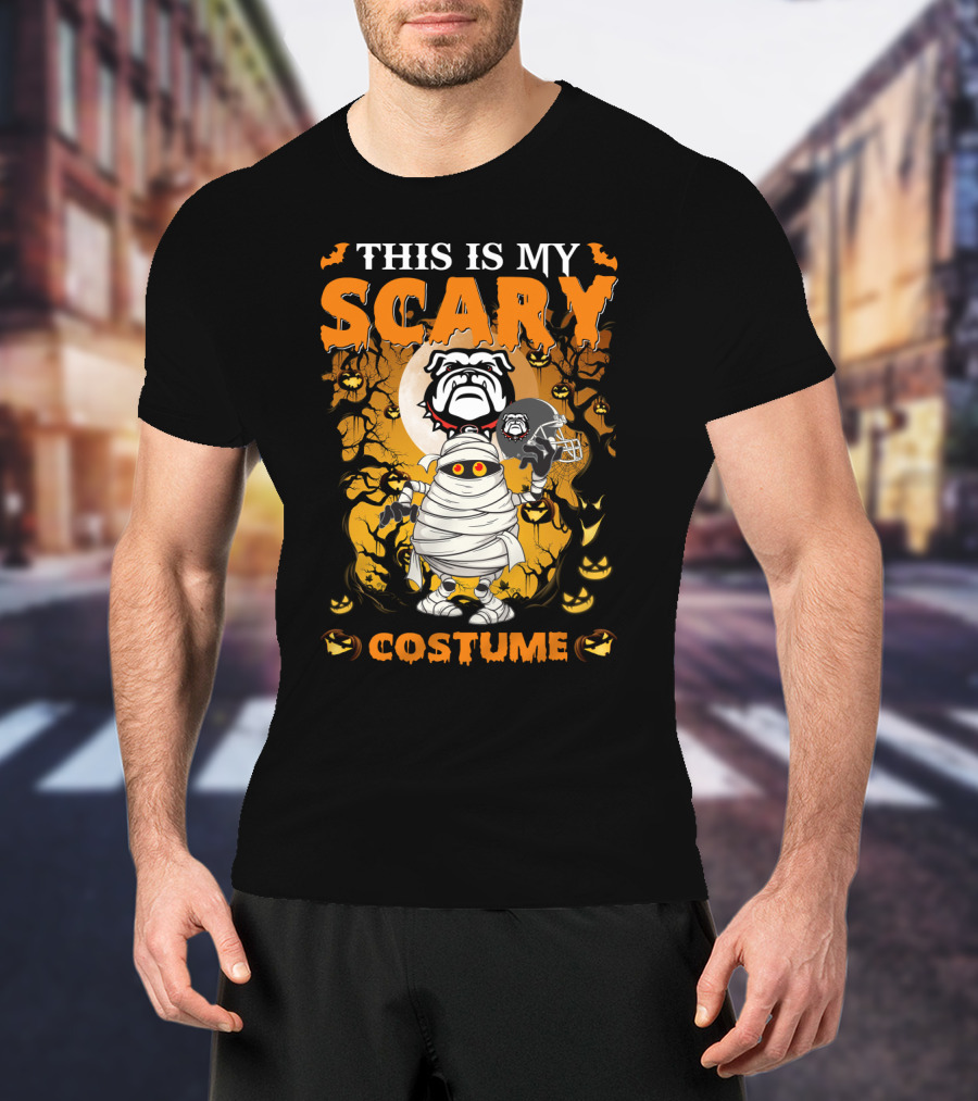 This Is My Scary Costume Halloween Georgia Bulldogs Football T-Shirt