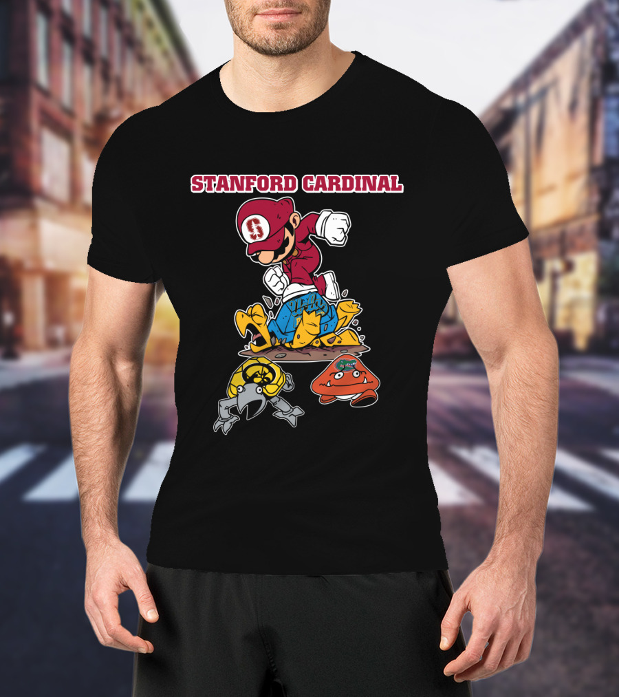 Stanford Cardinal Halloween Football Mario T-Shirt