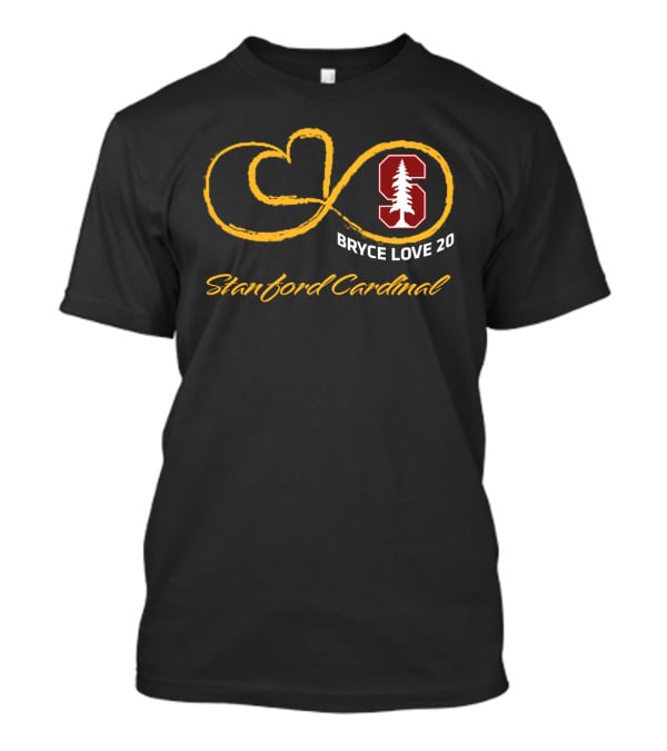 Stanford Cardinal Bryce Love 20 Football Infinity T-Shirt