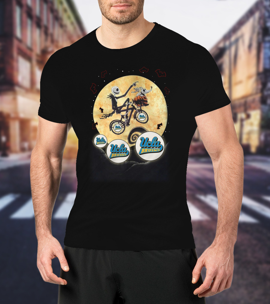 Ucla Bruins Football Halloween Moon Jack Skellington Zero T-Shirt