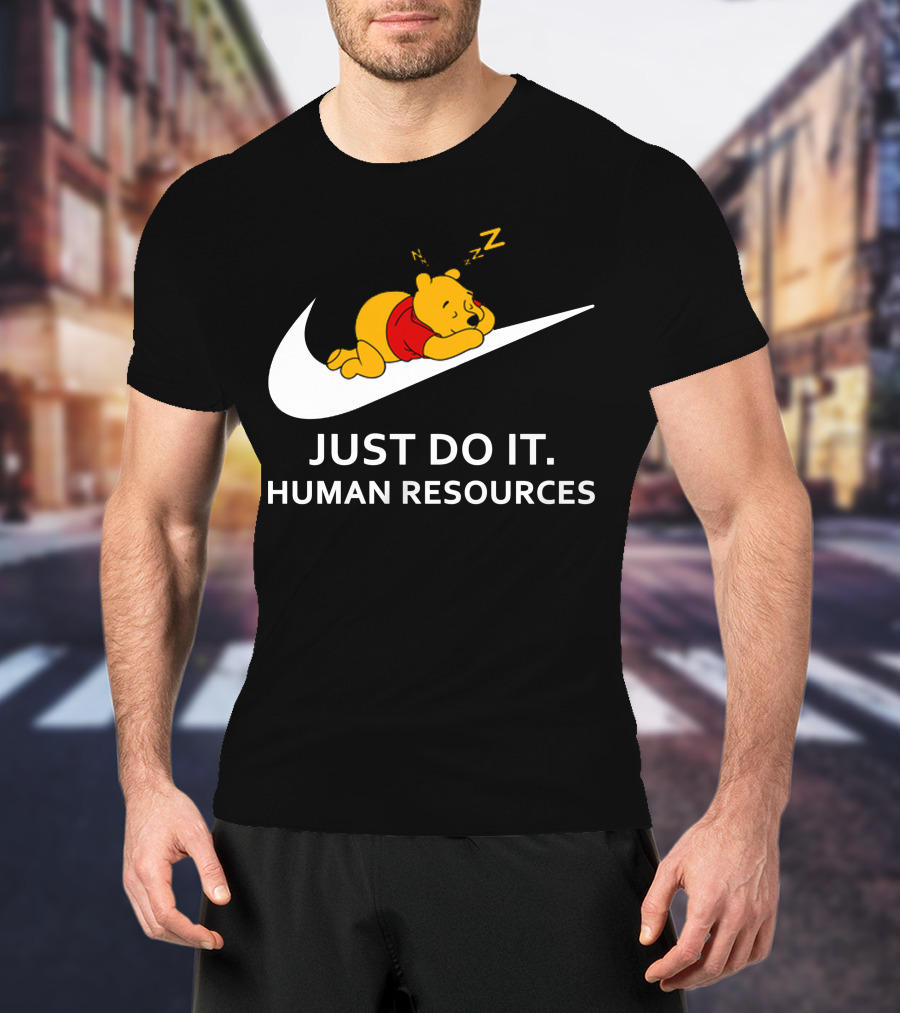 Winnie The Pooh Sleeping Human Resources Zzz T-Shirt