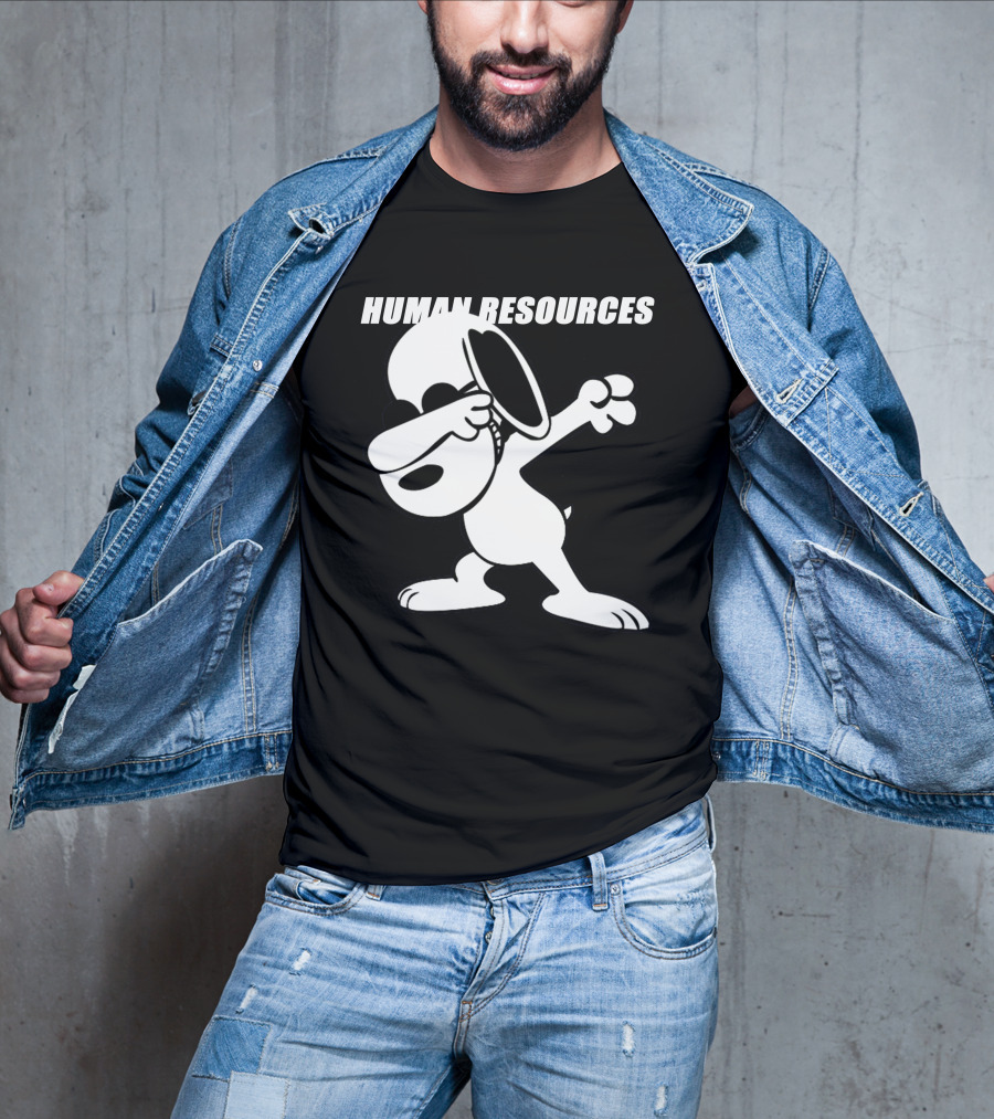 Snoopy Dabbing Human Resources T-Shirt