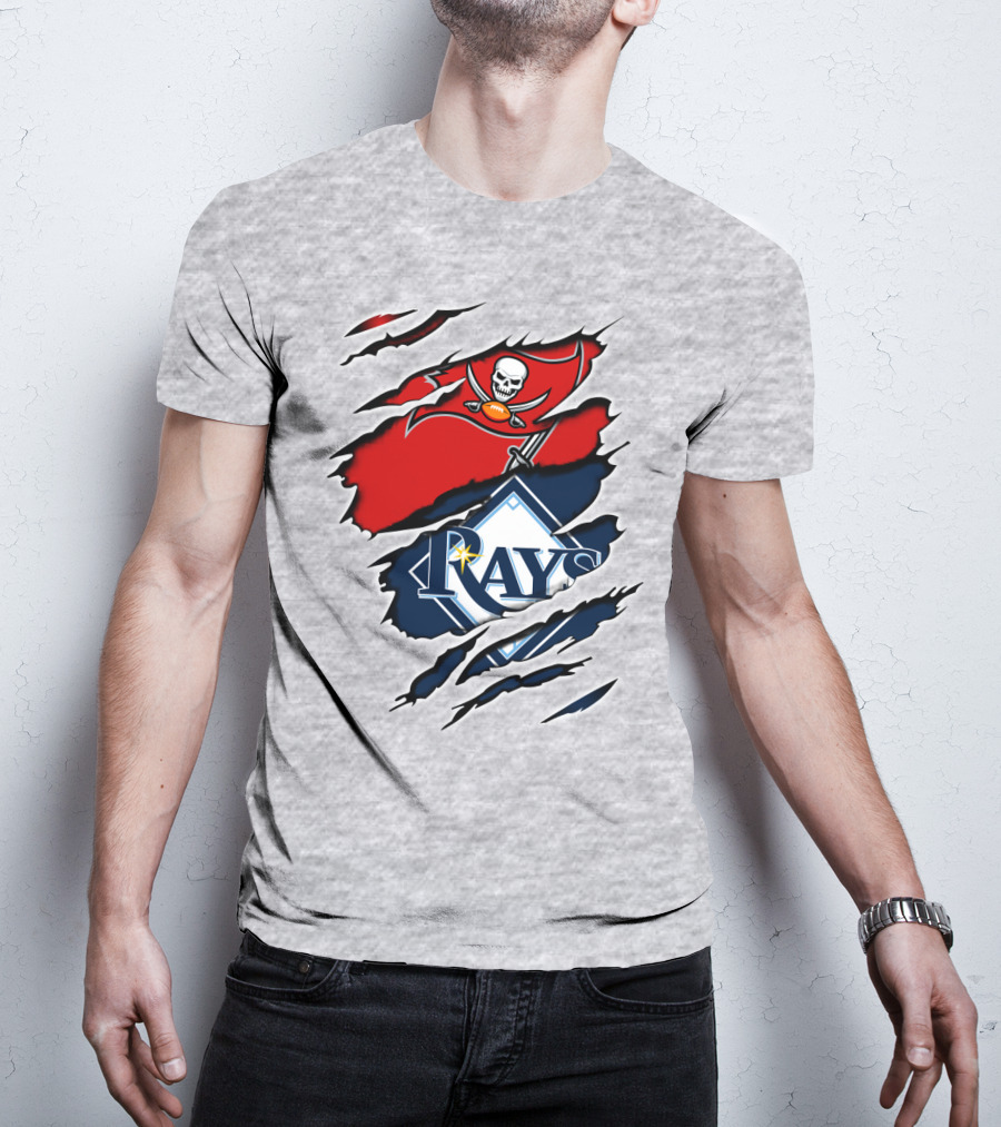 Buccaneers Rays Skulls Bats Sports Fusion T-Shirt