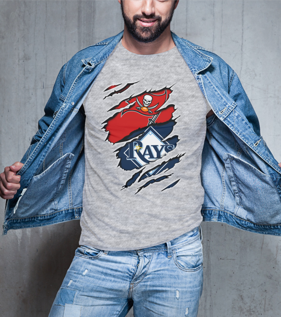 Buccaneers Rays Skulls Bats Sports Fusion T-Shirt