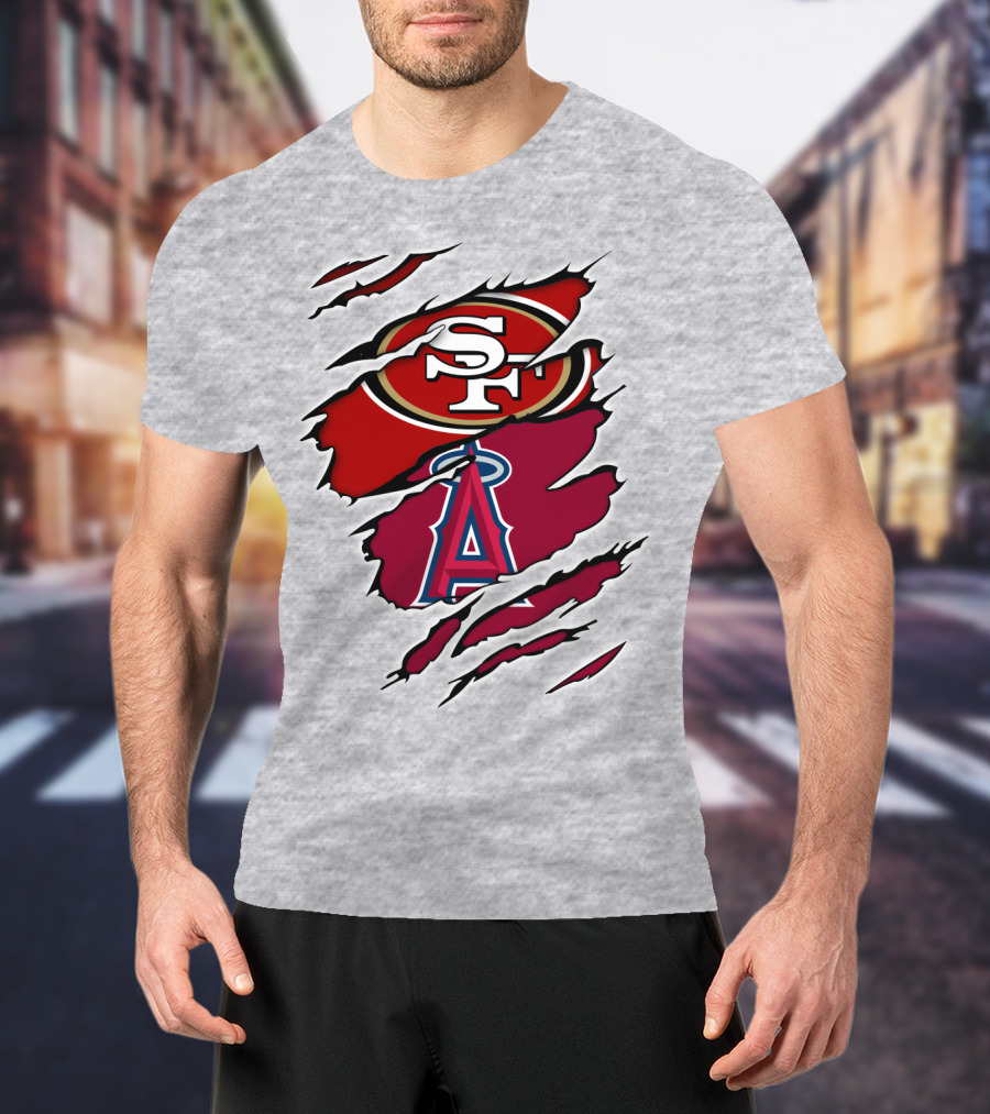 49ers SF Angels A Logo Fusion T-Shirt