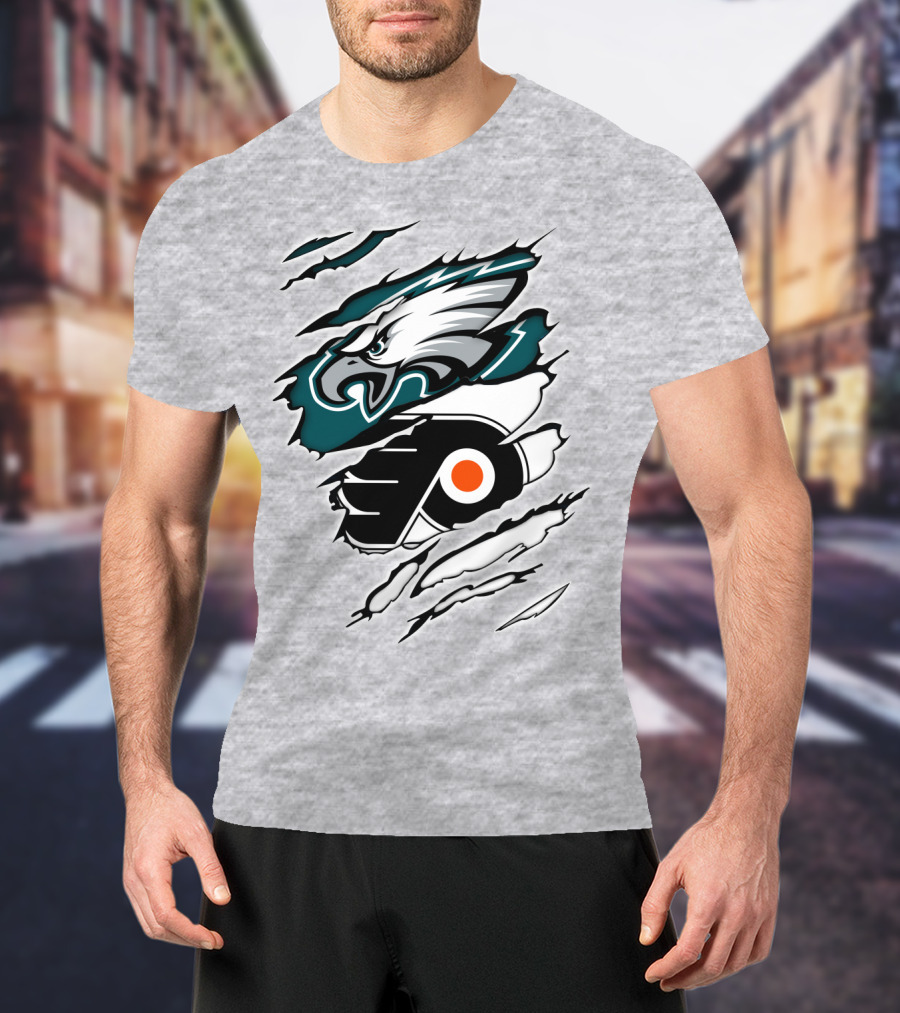 Philadelphia Eagles Flyers Team Fusion T-Shirt