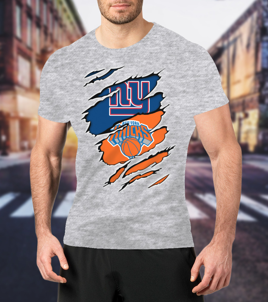 New York Giants Knicks Layered T-Shirt