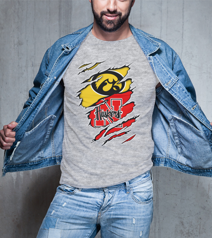 Hawkeyes Huskers Iowa Nebraska Clash T-Shirt