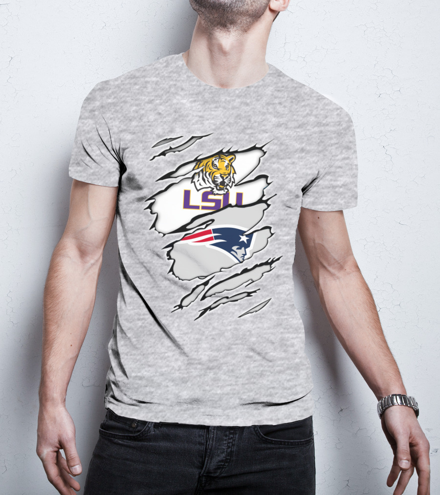 LSU Tigers Patriots Scratch Claw Marks T-Shirt