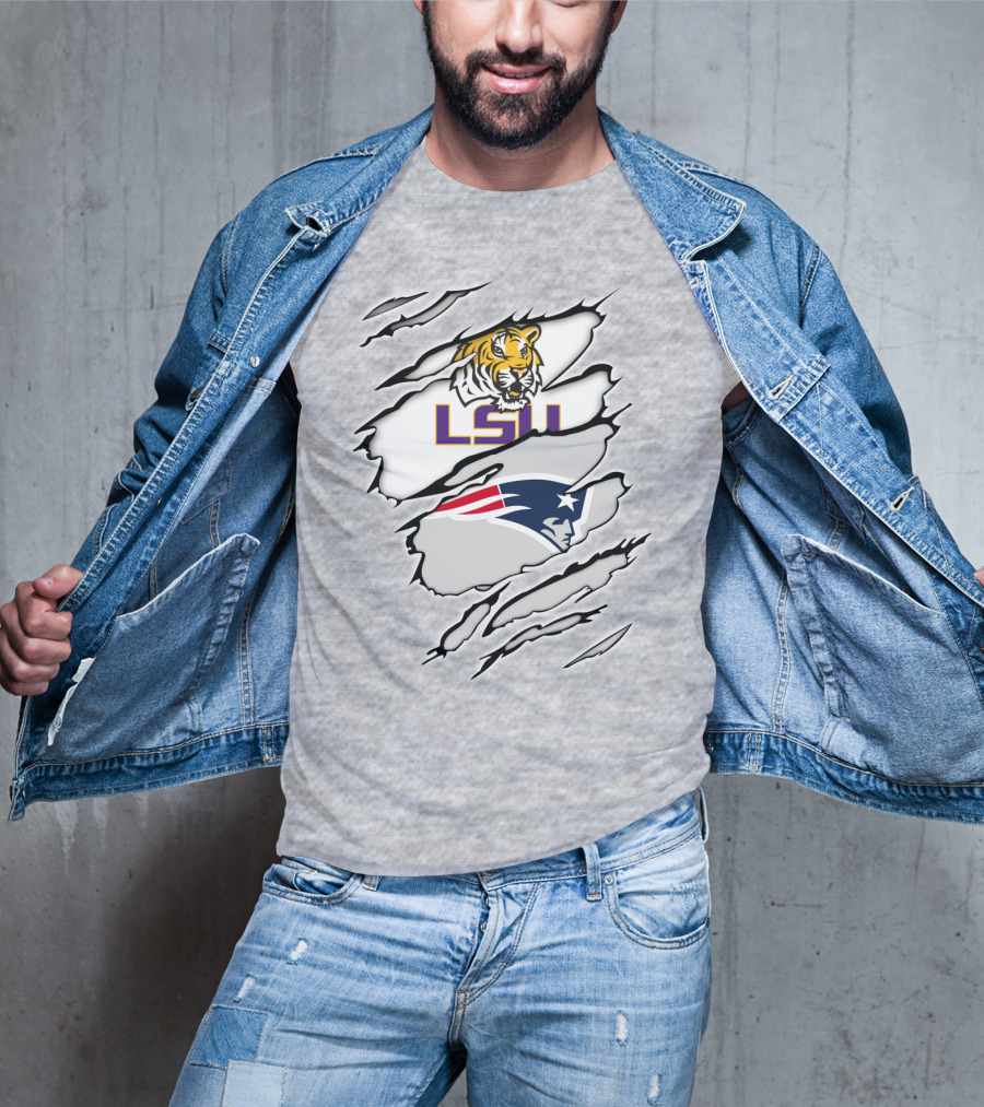 LSU Tigers Patriots Scratch Claw Marks T-Shirt