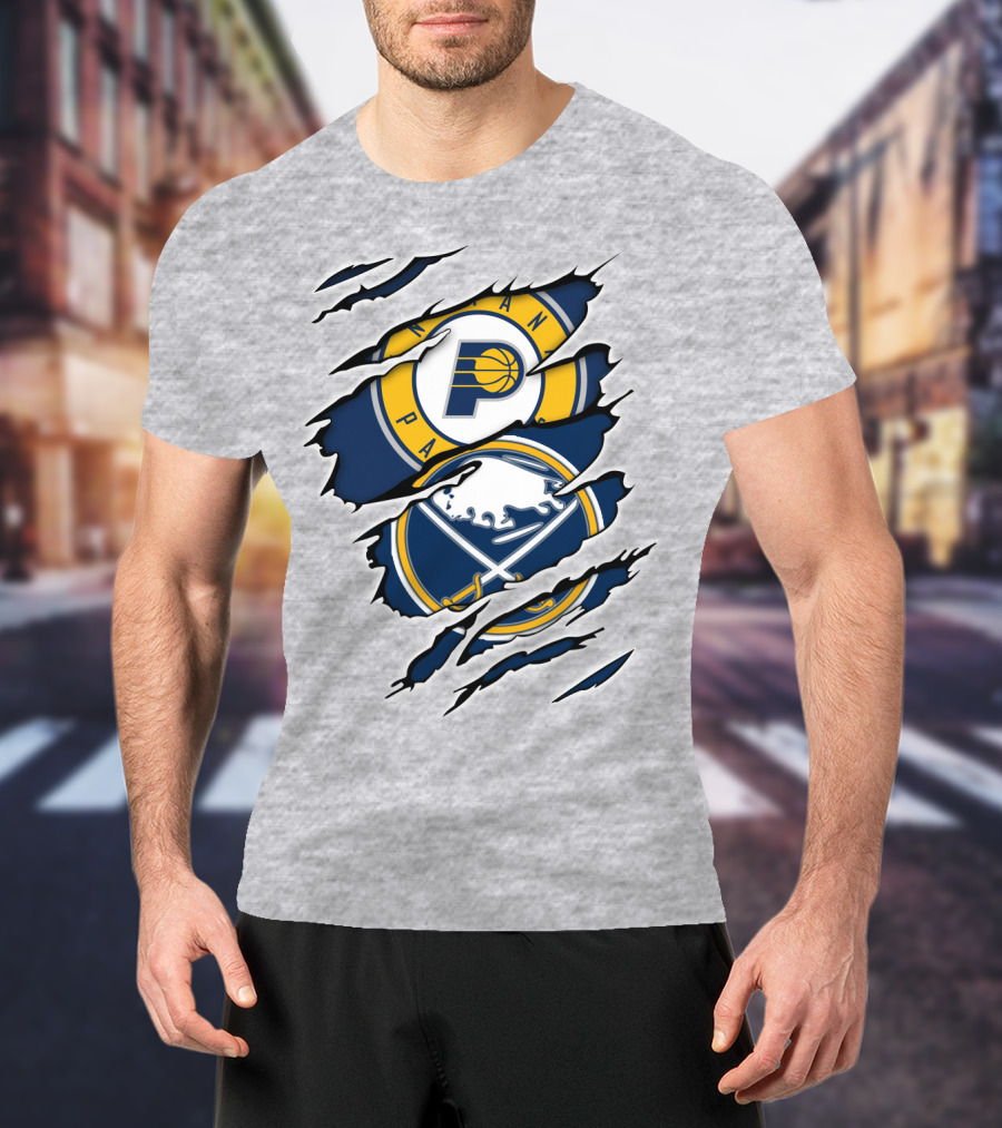 Indiana Pacers Buffalo Sabres Crossover T-Shirt