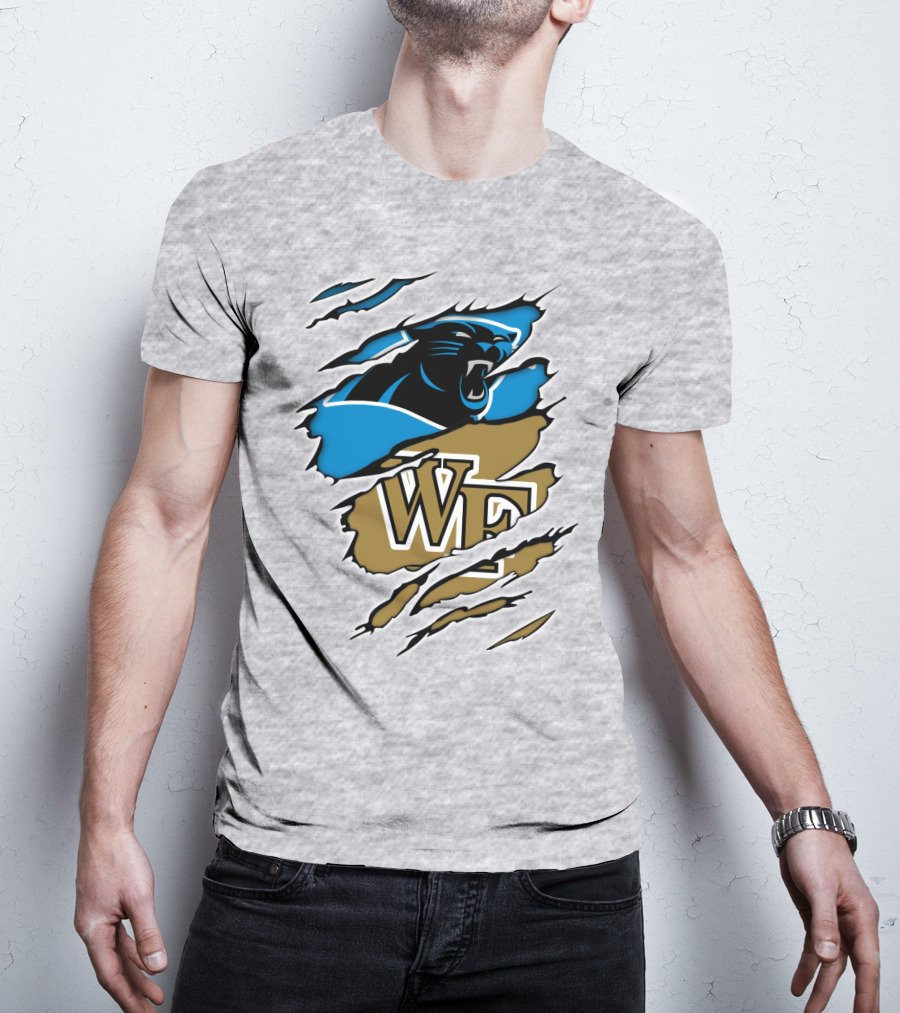 Carolina Panthers Wake Forest WF Scratch T-Shirt