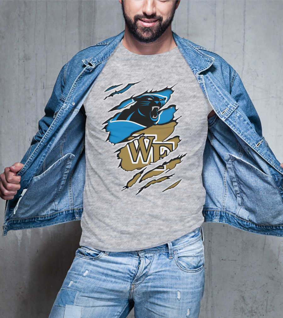 Carolina Panthers Wake Forest WF Scratch T-Shirt