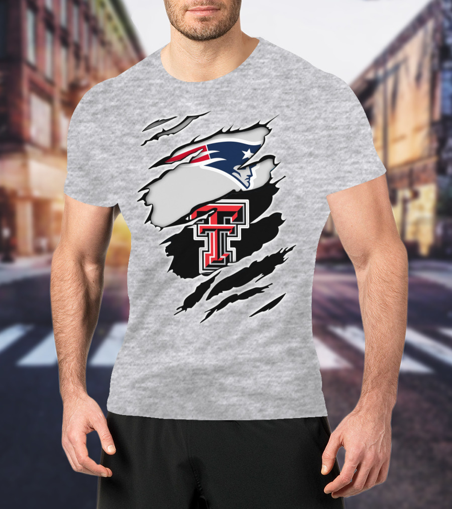 Patriots Texas Tech Double T Logo Fusion T-Shirt