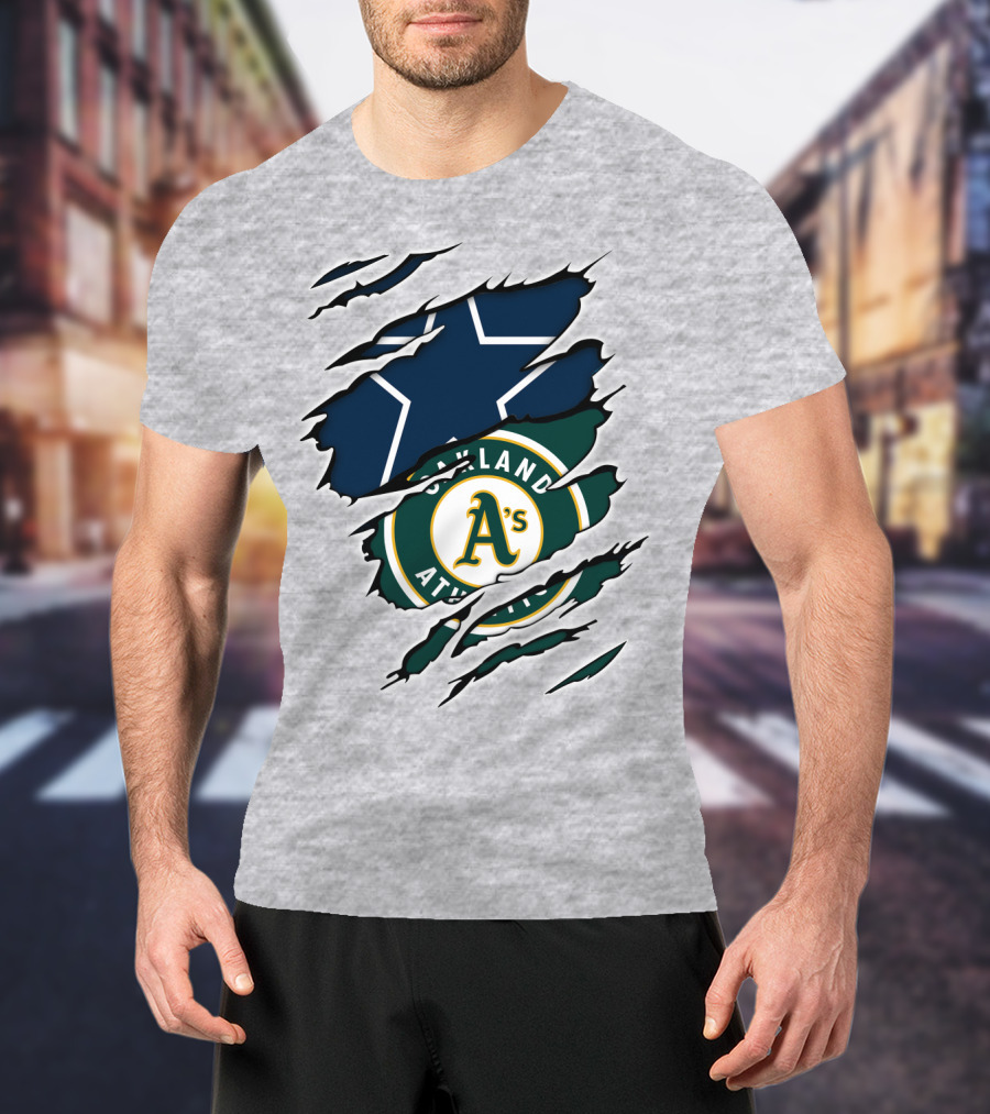 Oakland Athletics Cowboys Star Burst T-Shirt