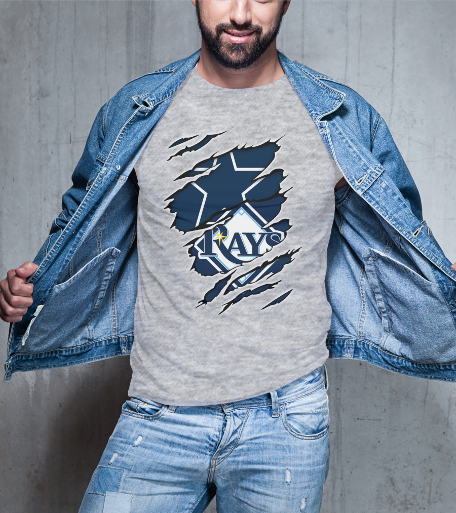 Cowboys Rays Star Tear T-Shirt