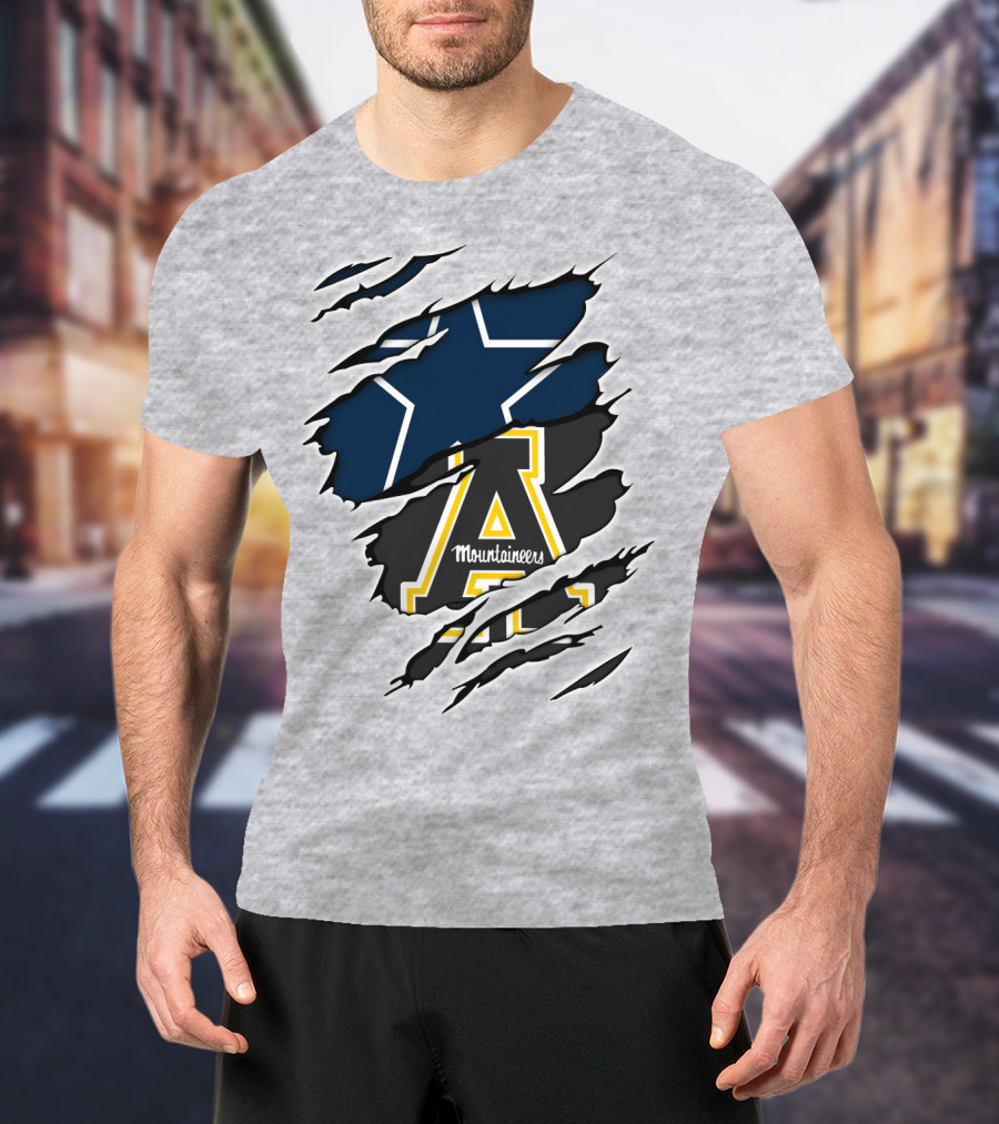 Cowboys Mountaineers Logo Combination T-Shirt