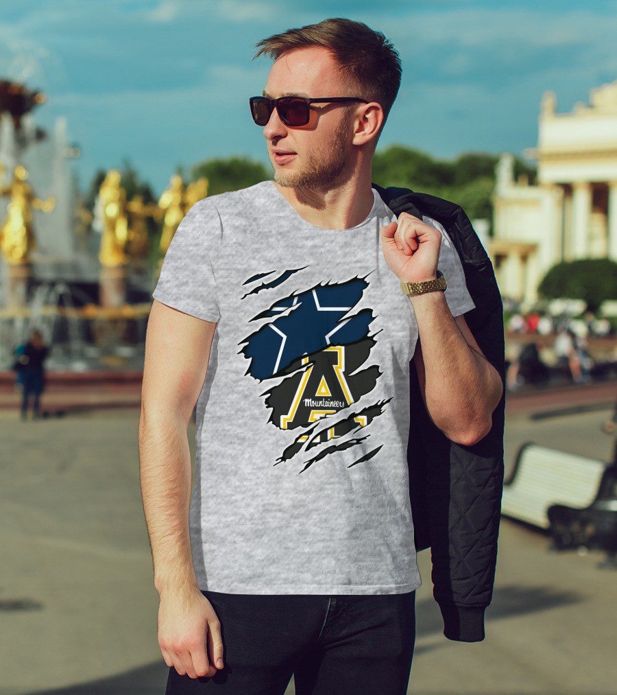 Cowboys Mountaineers Logo Combination T-Shirt