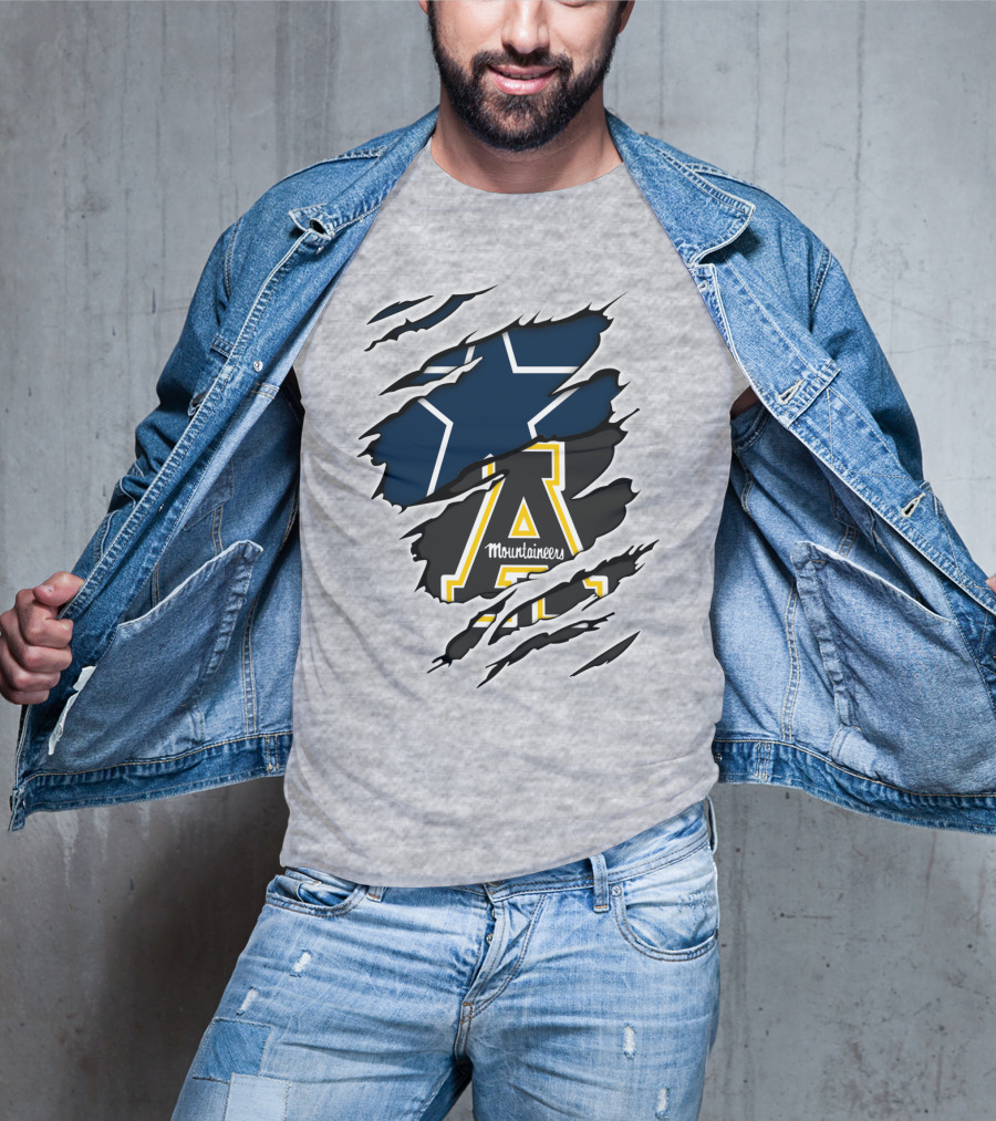 Cowboys Mountaineers Logo Combination T-Shirt