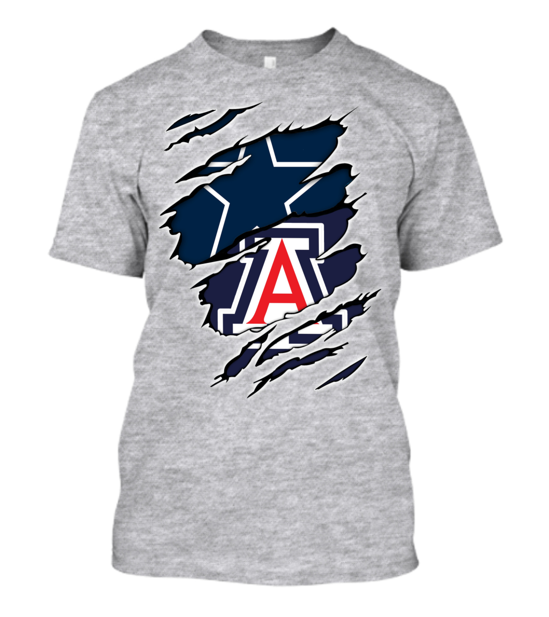 Dallas Cowboys Arizona Wildcats Collaboration T-Shirt