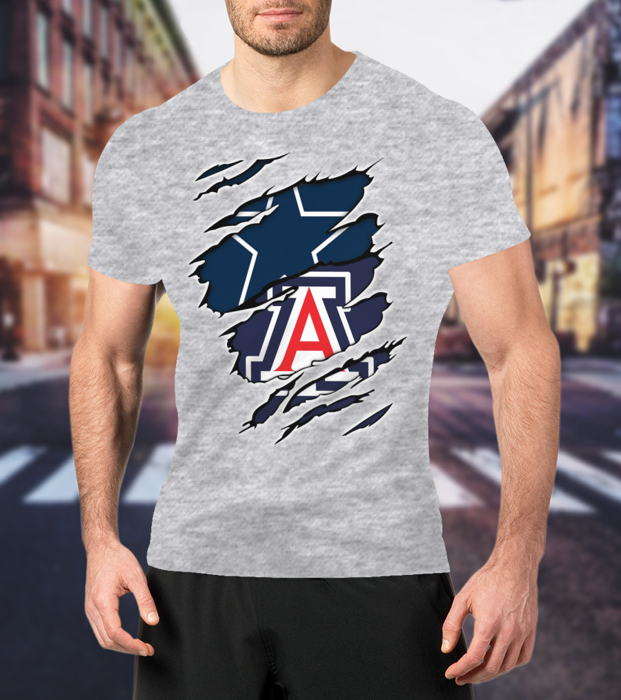 Dallas Cowboys Arizona Wildcats Collaboration T-Shirt