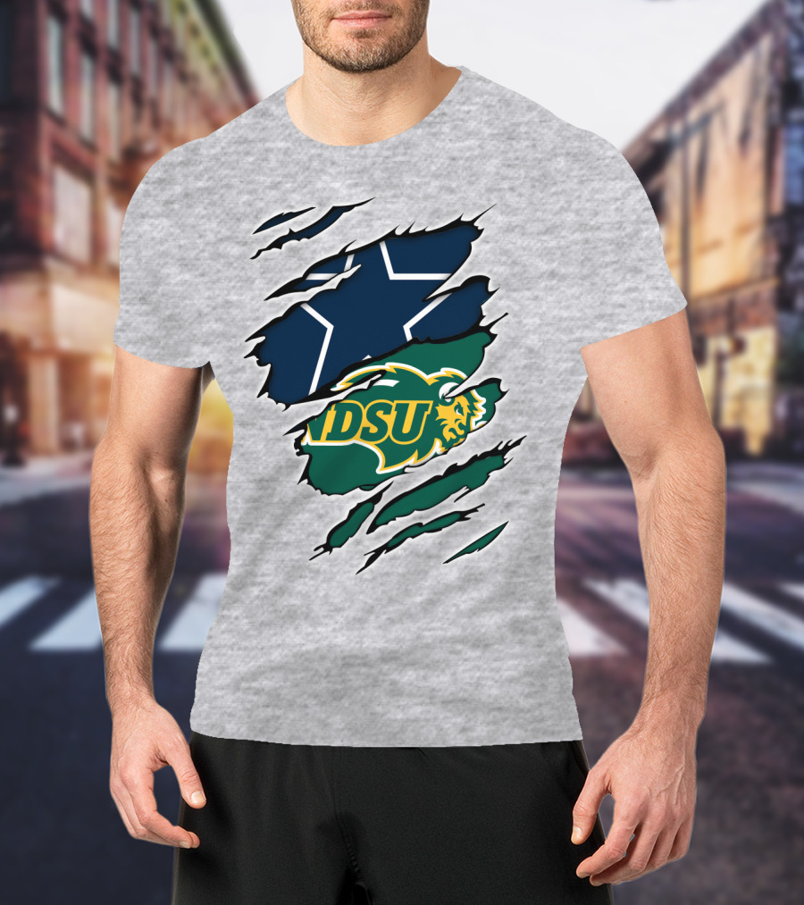 Cowboys NDSU Bison Dallas Pride T-Shirt