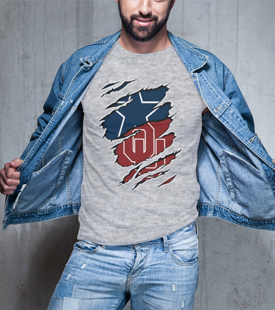 Oklahoma Cowboys OU Texas Star Rivalry T-Shirt