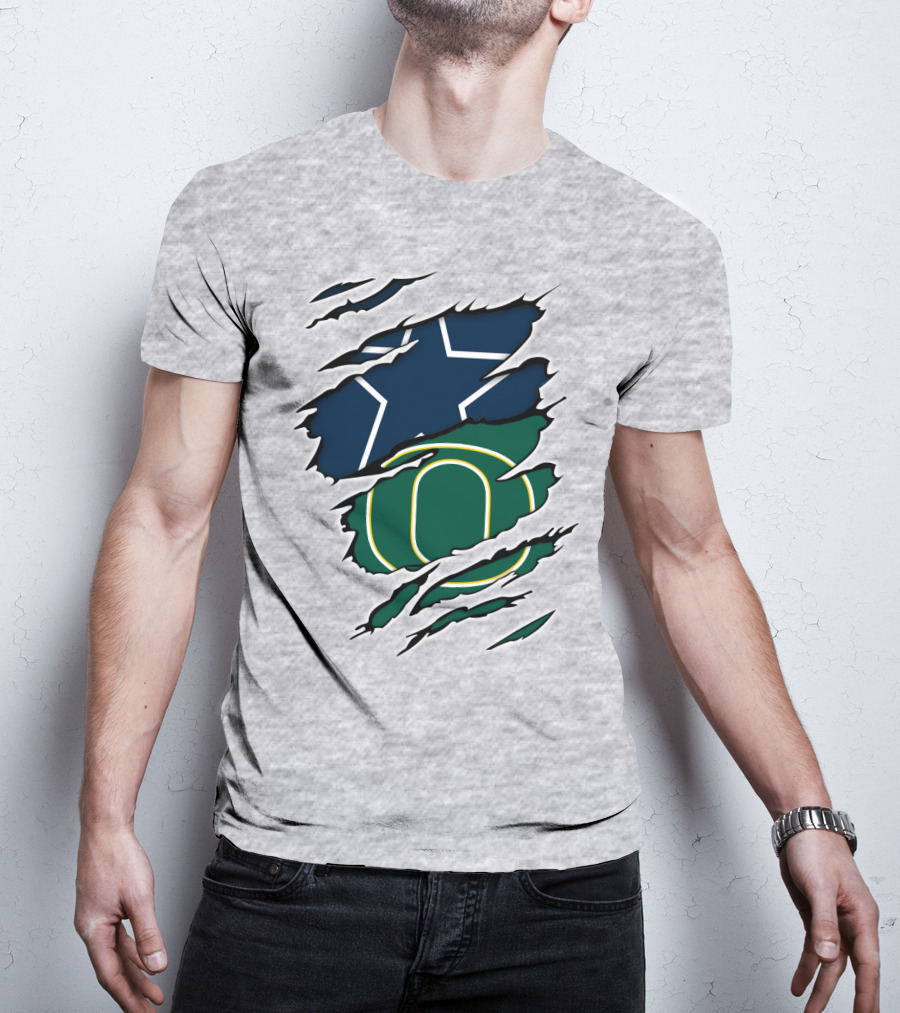 Cowboys Ducks Cowboys Star And O Logo Combination T-Shirt