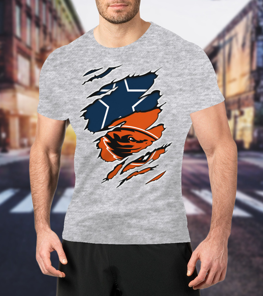 Cowboys Oregon State Beavers Cowboys Star T-Shirt