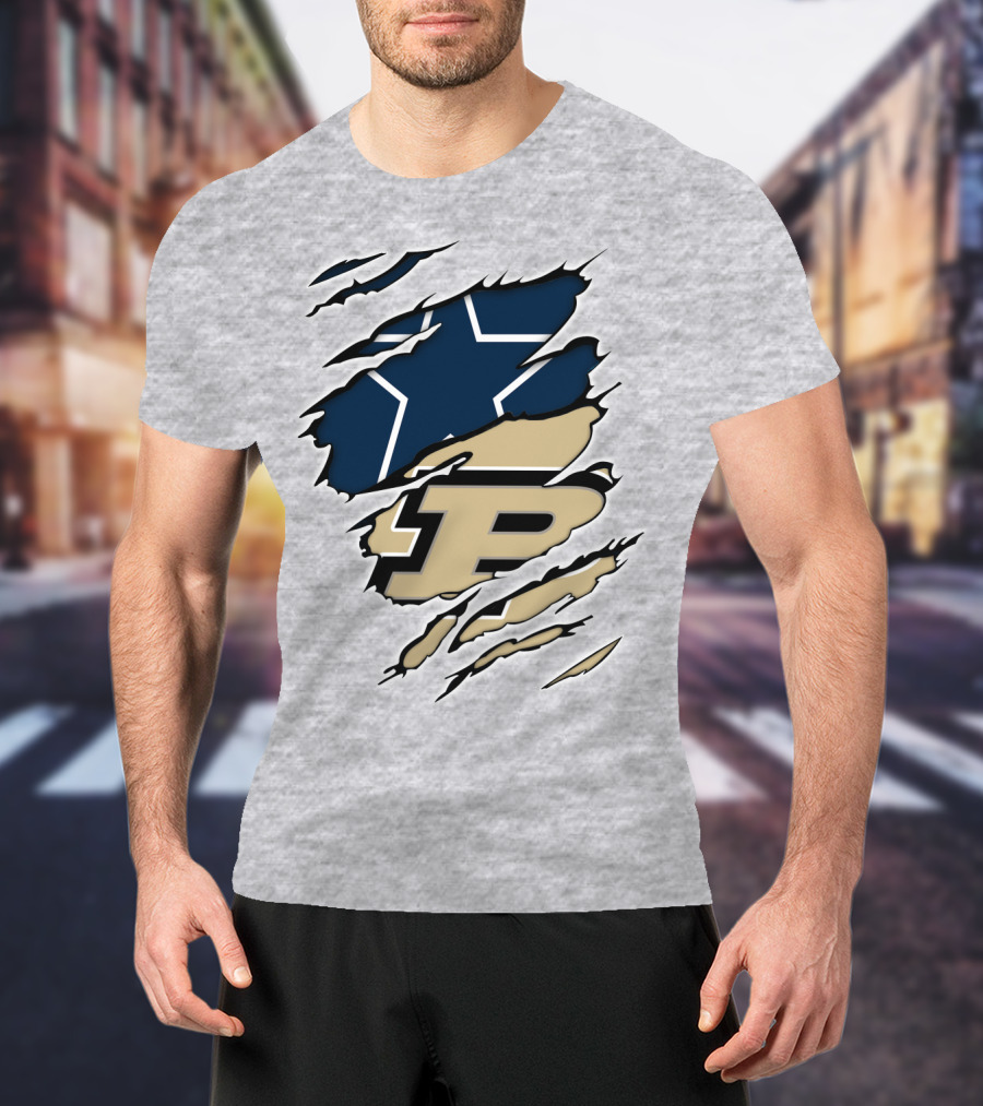 Cowboys Purdue Boilermakers Star T-Shirt