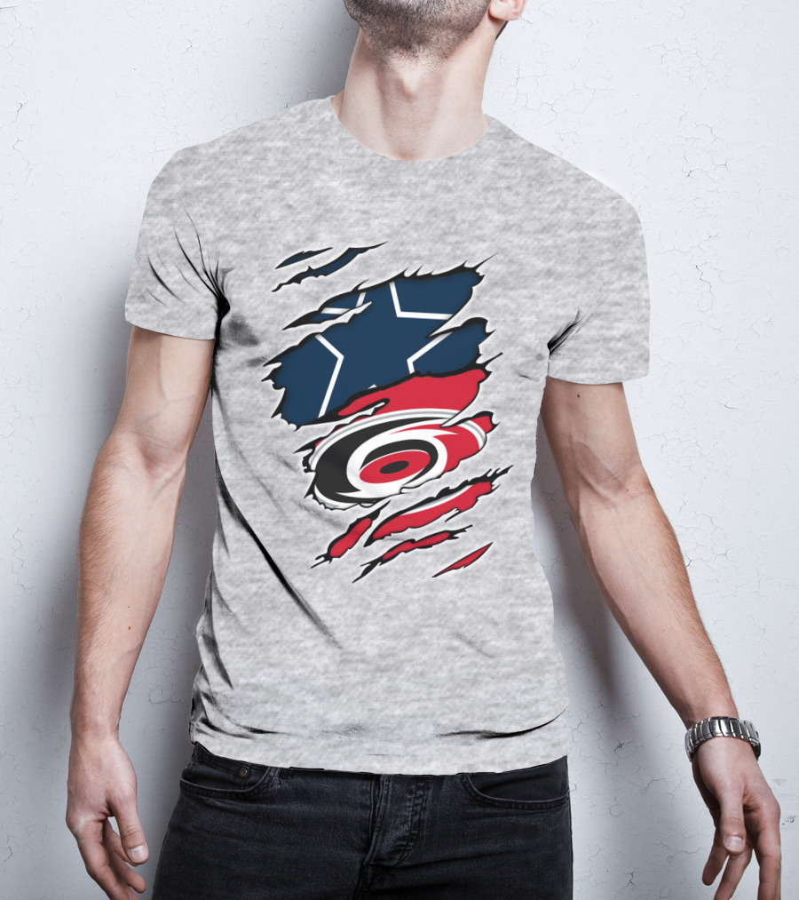 Cowboys Hurricanes Logo Mashup T-Shirt