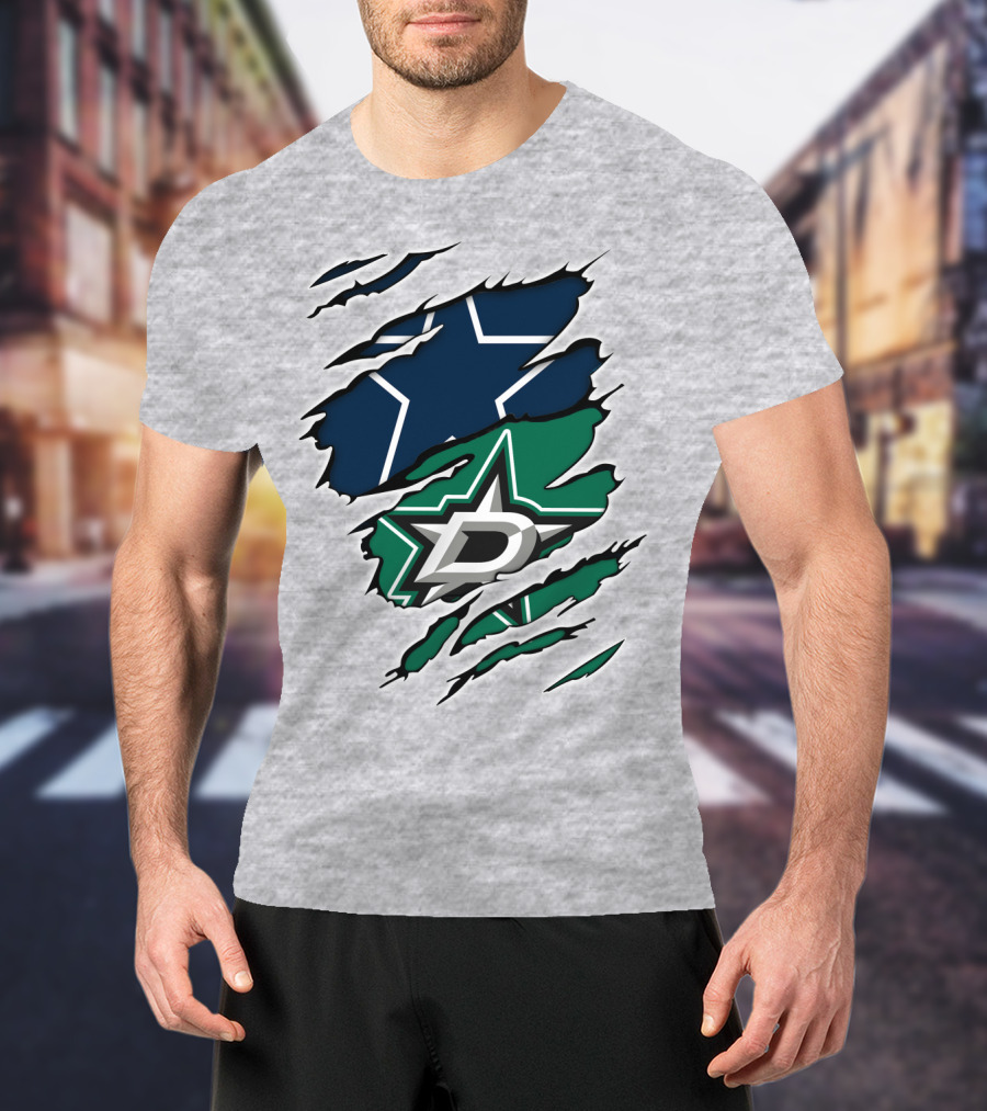 Dallas Cowboys Stars Logo Fusion T-Shirt
