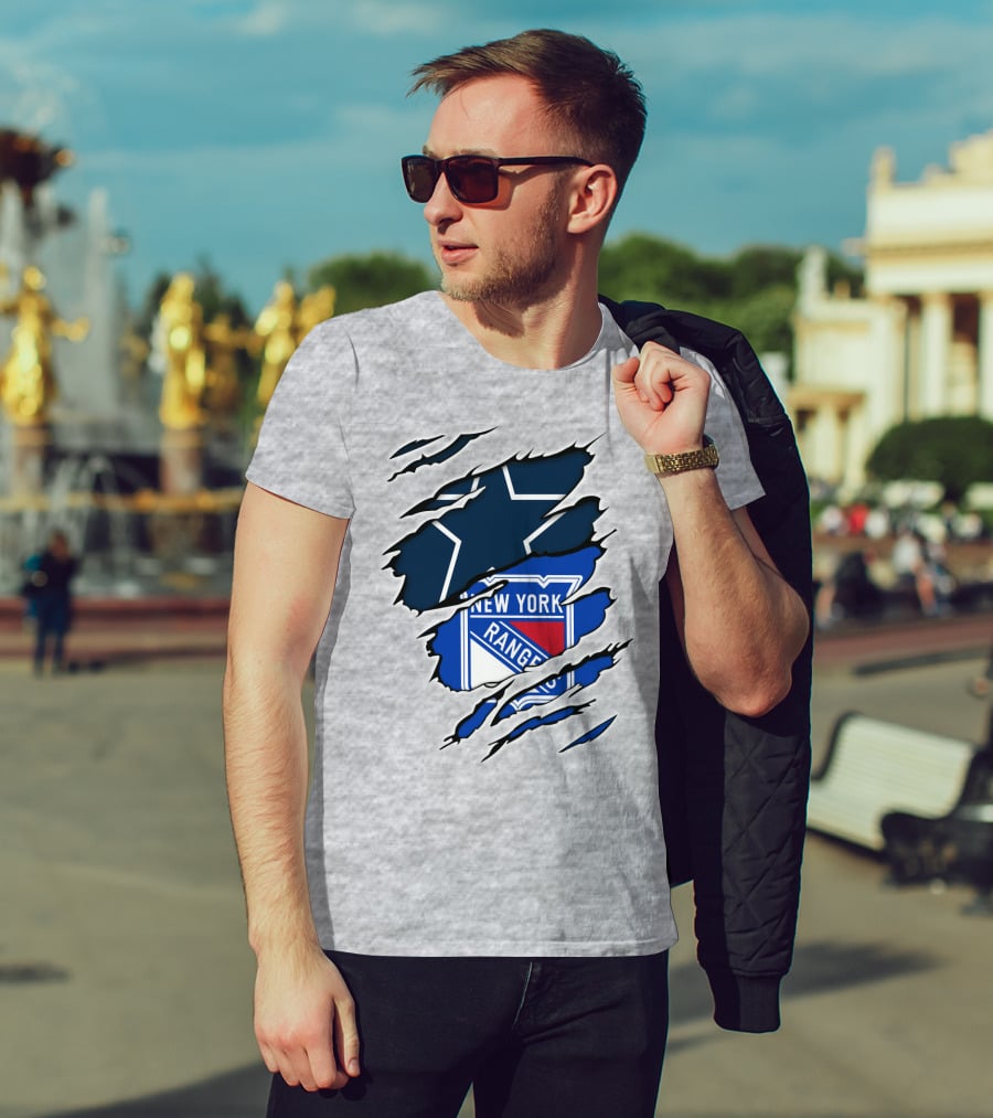 Cowboys Star New York Rangers Fusion T-Shirt