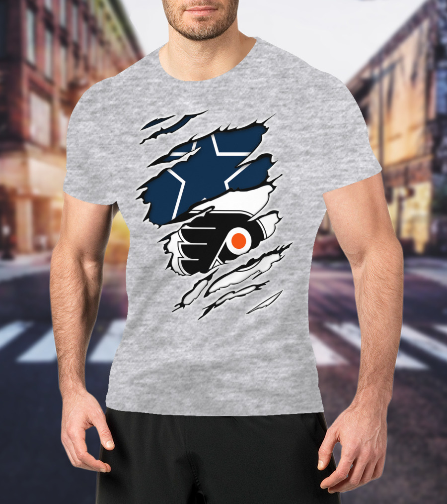 Cowboys Flyers Cowboys Logos Blend T-Shirt