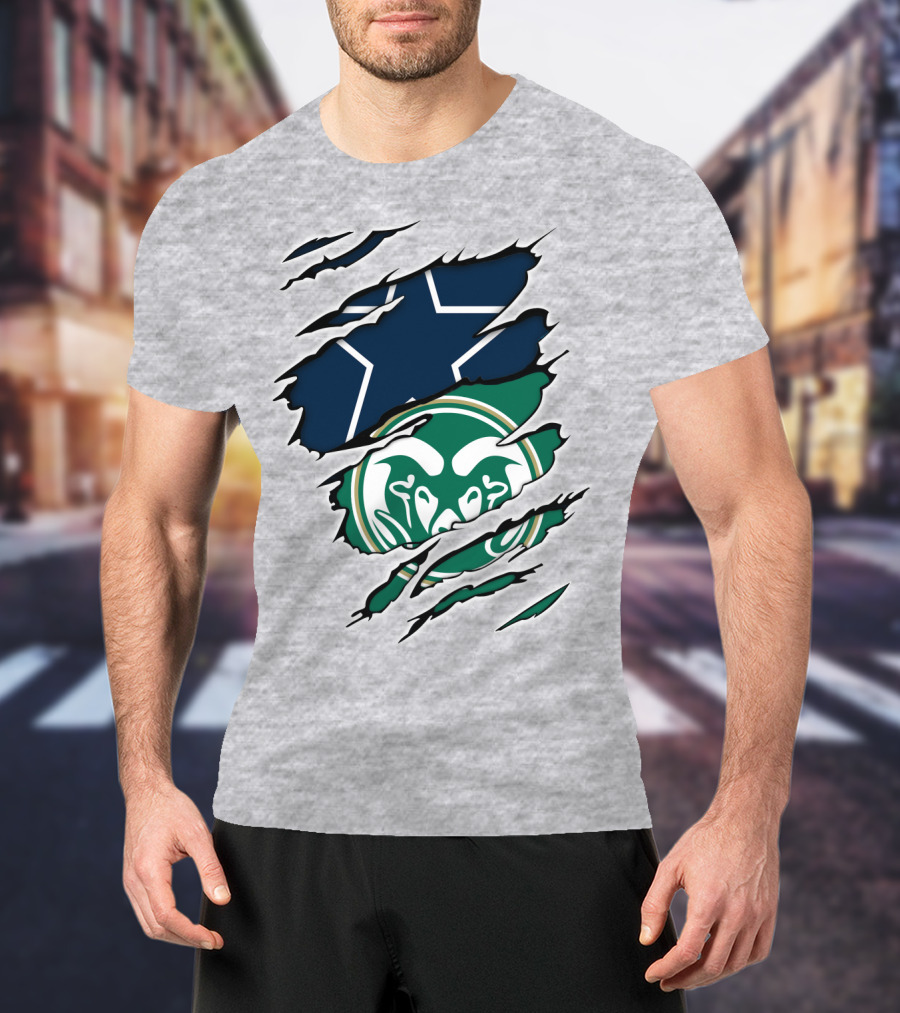 Cowboys Rams Star Logo Fusion T-Shirt
