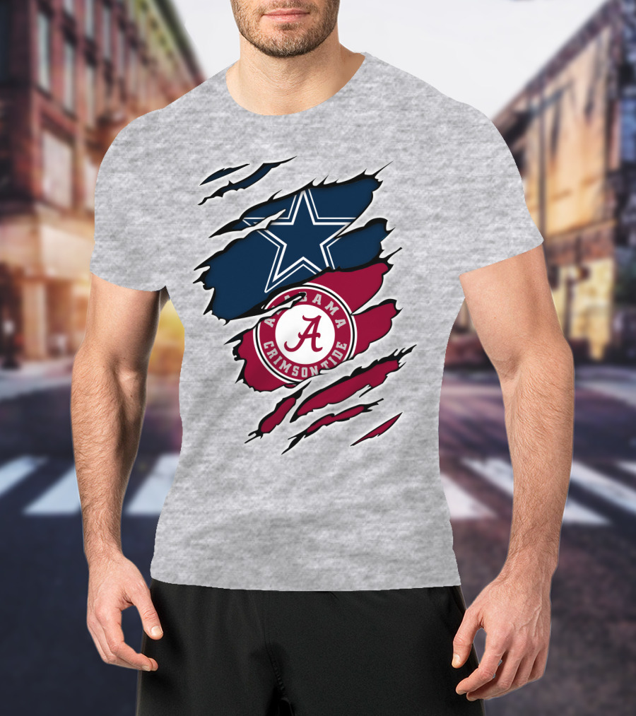 Dallas Cowboys Alabama Crimson Tide T-Shirt