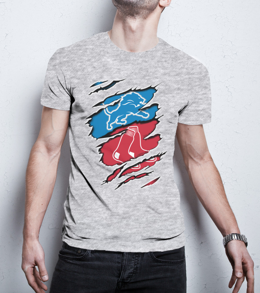 Lions Redsox Sports Crossover T-Shirt