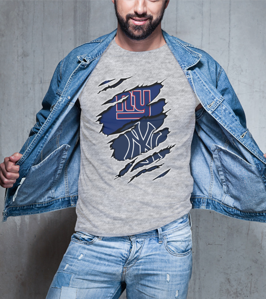 New York Giants Yankees Fan Crossover T-Shirt