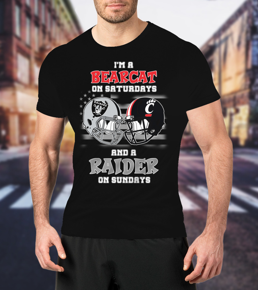 I'm A Bearcat On Saturdays And A Raider On Sundays T-Shirt