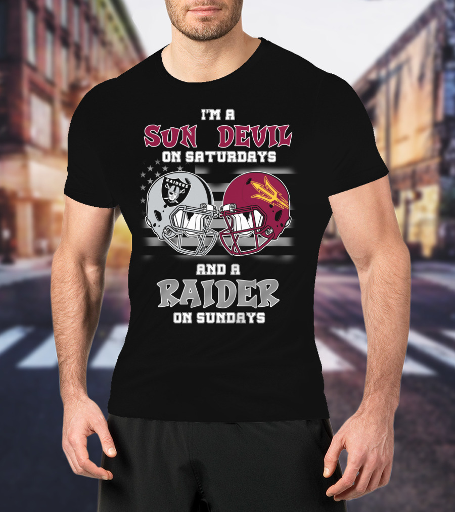 I'm A Sun Devil On Saturdays And A Raider On Sundays T-Shirt