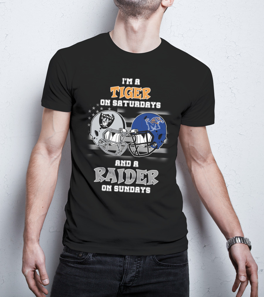 I'm A Tiger On Saturdays And A Raider On Sundays T-Shirt