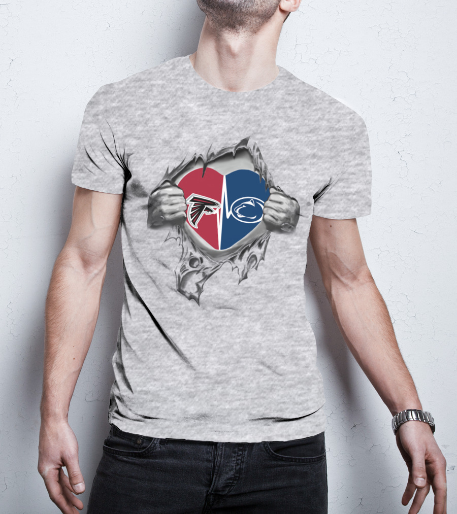 Falcons Penn State Heart Split T-Shirt