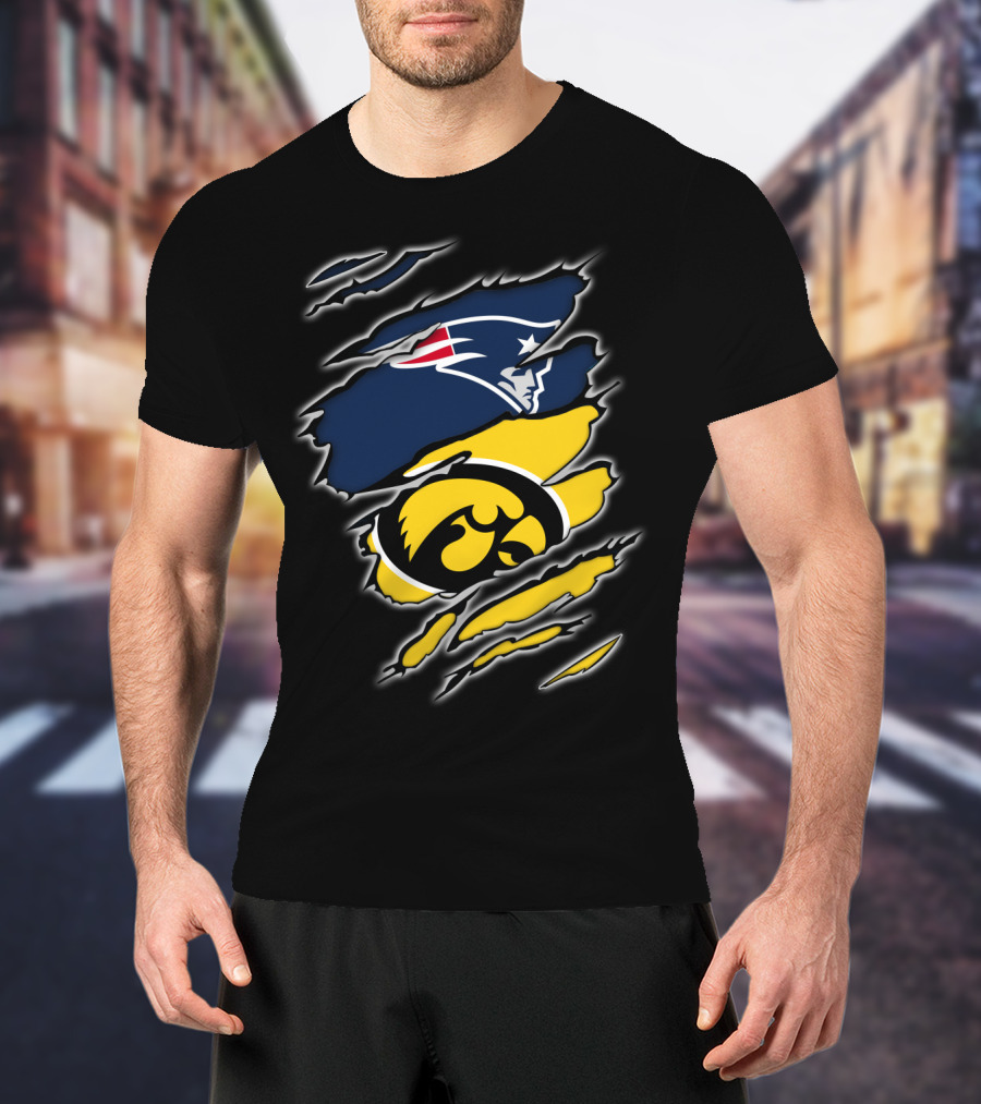 Patriots Hawkeyes Team Spirit Fusion T-Shirt
