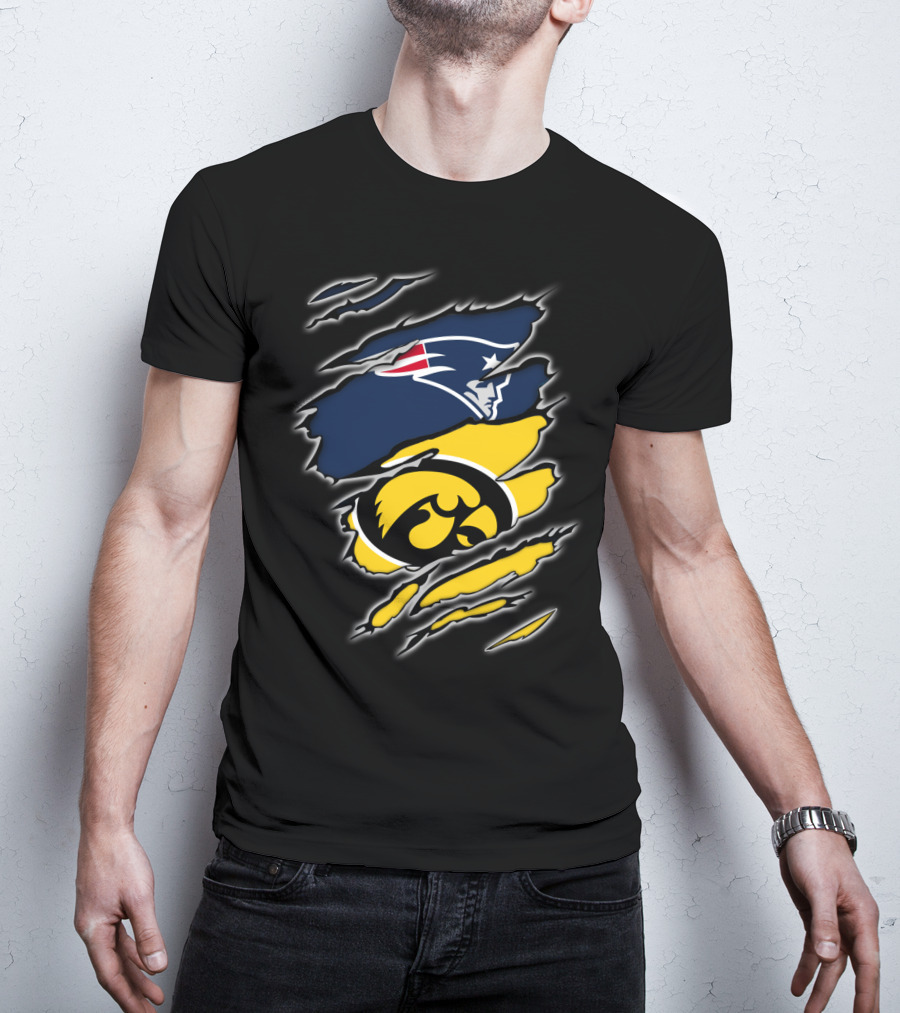 Patriots Hawkeyes Team Spirit Fusion T-Shirt