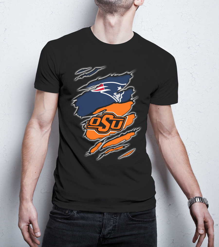 OSU Cowboys Patriots Logo Mashup T-Shirt
