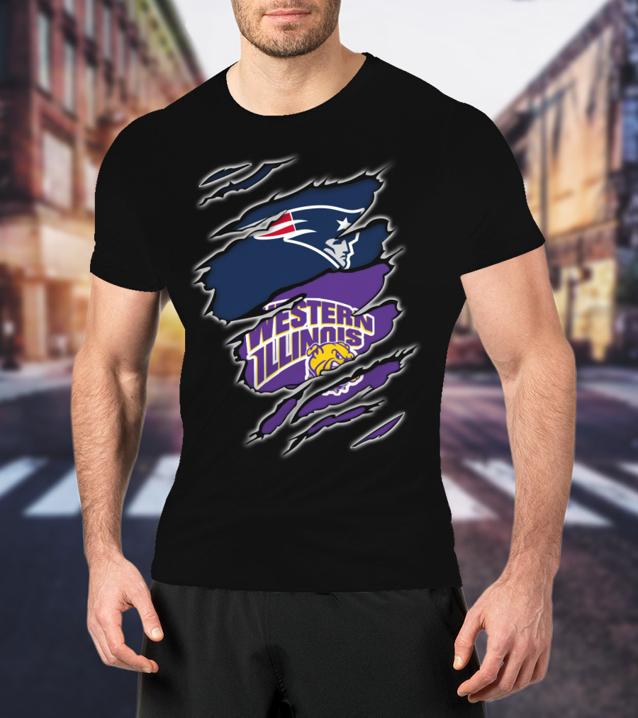 Patriots Western Illinois Leathernecks Logo Crossover T-Shirt