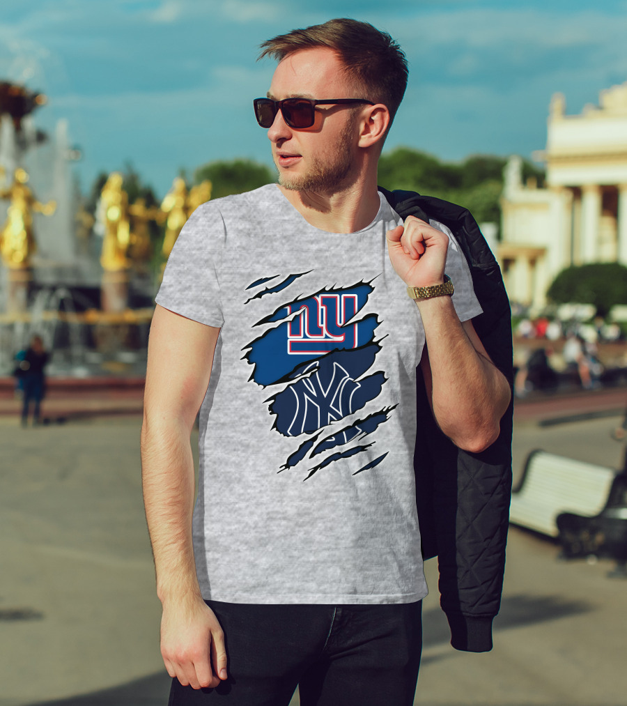 New York Giants Yankees Crossover T-Shirt